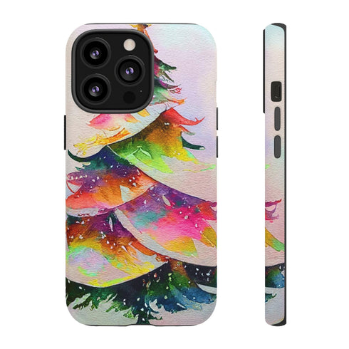 Swooshy Christmas Tree - Impact Resistant Phone Case iPhone 13 Pro Matte